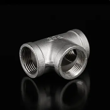 

Tee Type 3 Way 304 Stainless Steel Tube Pipe Fitting Connector 1" to 1" to 1" Female BSP Thread