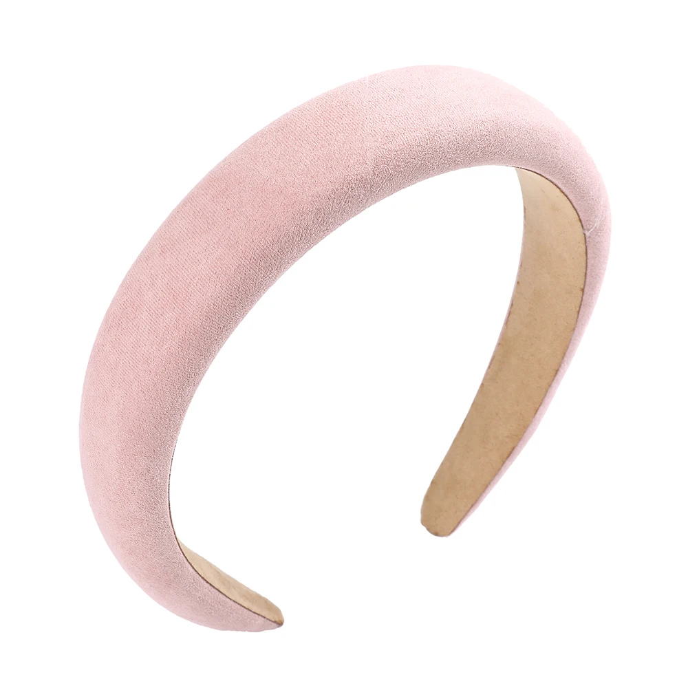 LEVAO Sponge Solid Color Hair Hoop Headband Velvet Headbands For Women Girls Non-slip Hairbands Hair Accessories Thin Edge hair band for ladies Hair Accessories