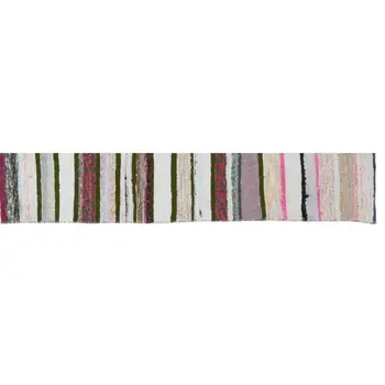 

Handmade Multicolor Vintage English Striped Rug Runner Rug 060x320 Cm-1'12''X10'6''