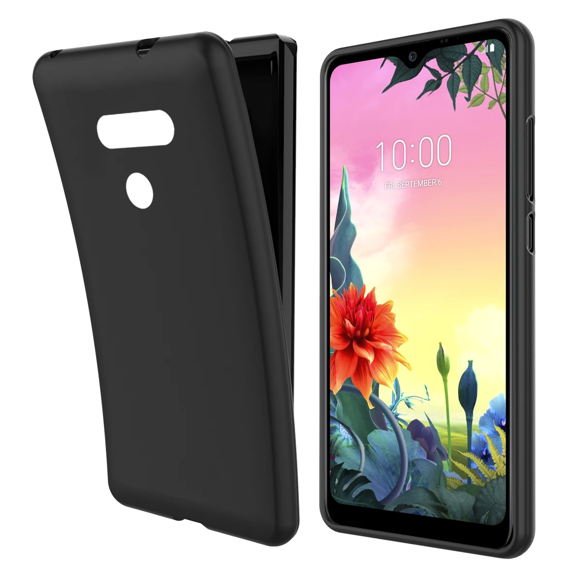 Ударопрочный чехол для LG K50s тонкий мягкий матовый ТПУ защитный на 360 градусов K40S