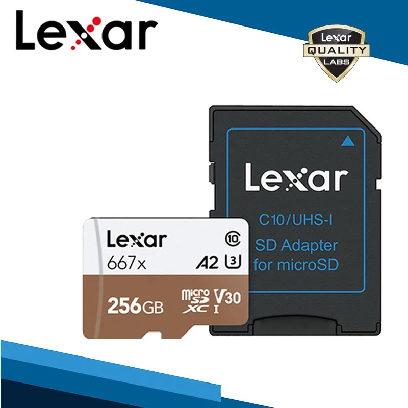 667x-256GB Lexar micro sd 128 Гб карта памяти cartao de memoria tarjeta micro sd карта microsd 256 ГБ tf карта 512 ГБ sd карта s gopro - Емкость: 667x-256GB