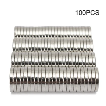 

100pcs N50 10x1.5mm Strong Round Disc Rare Earth Neodymium Magnety for Refrigerator DIY Craft Scientific and Office Multi-use