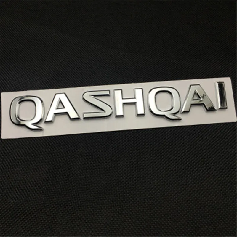 Автомобильный Стайлинг для Nissan Qashqai j10 j112007-19 хром Qashqai эмблема значки буквы задний хвост наклейка авто Стайлинг