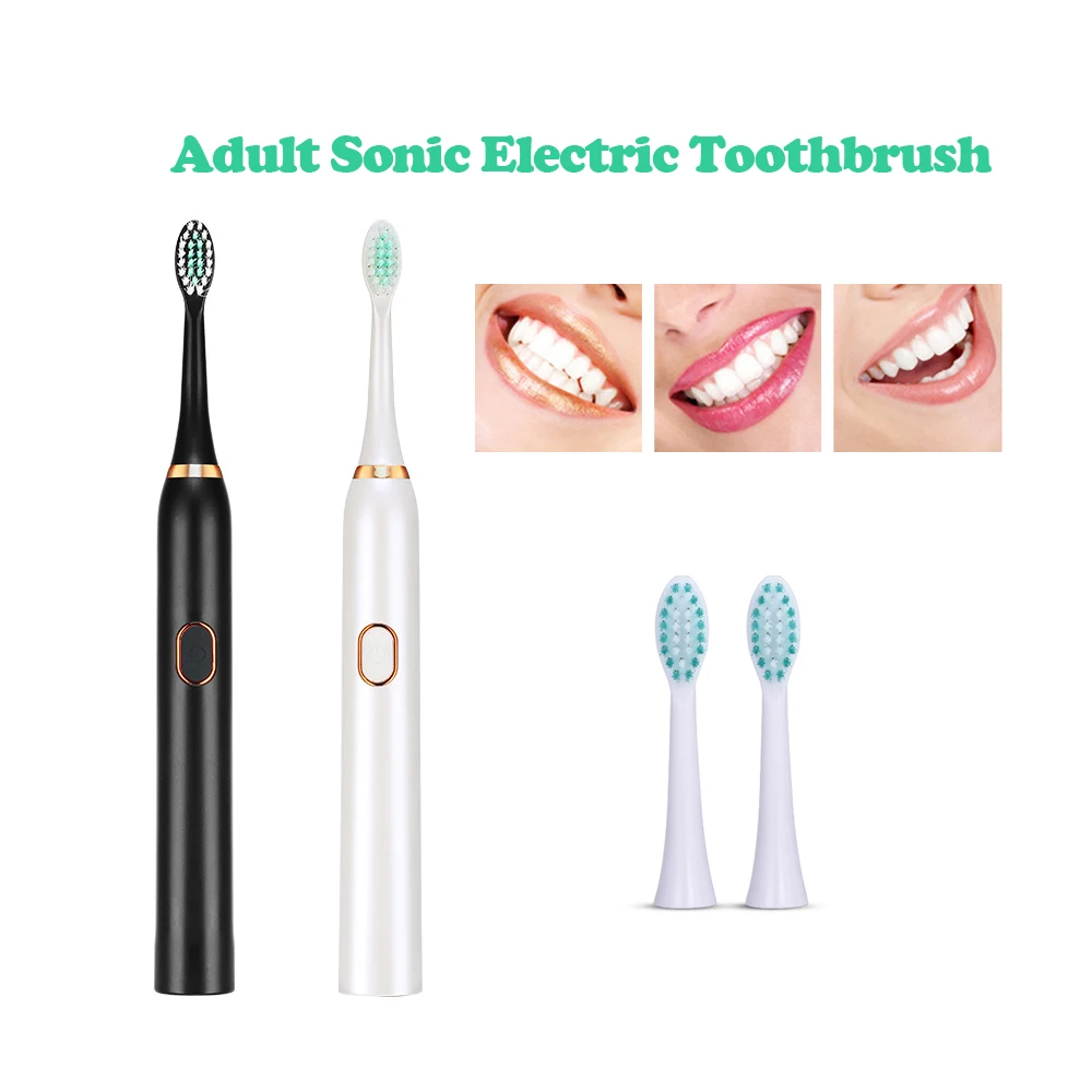 

Sonic Electric Toothbrush Bath Use Waterproof IPX7 USB Rechargeable Upgraded Adult Ultrasonic Automatic Whitening Toothbrush