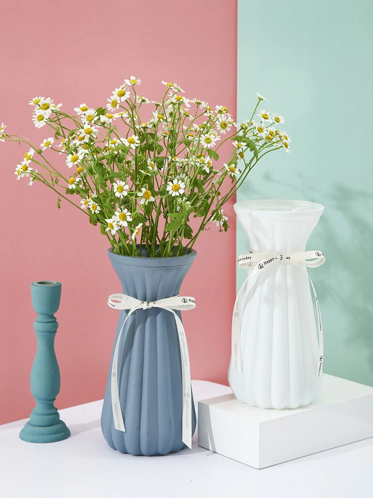 

Two-Piece Suit Nordic Glass Flower Vase Transparent Dried Flower Creative Living Room Flowers Arrangement Water Cultivation