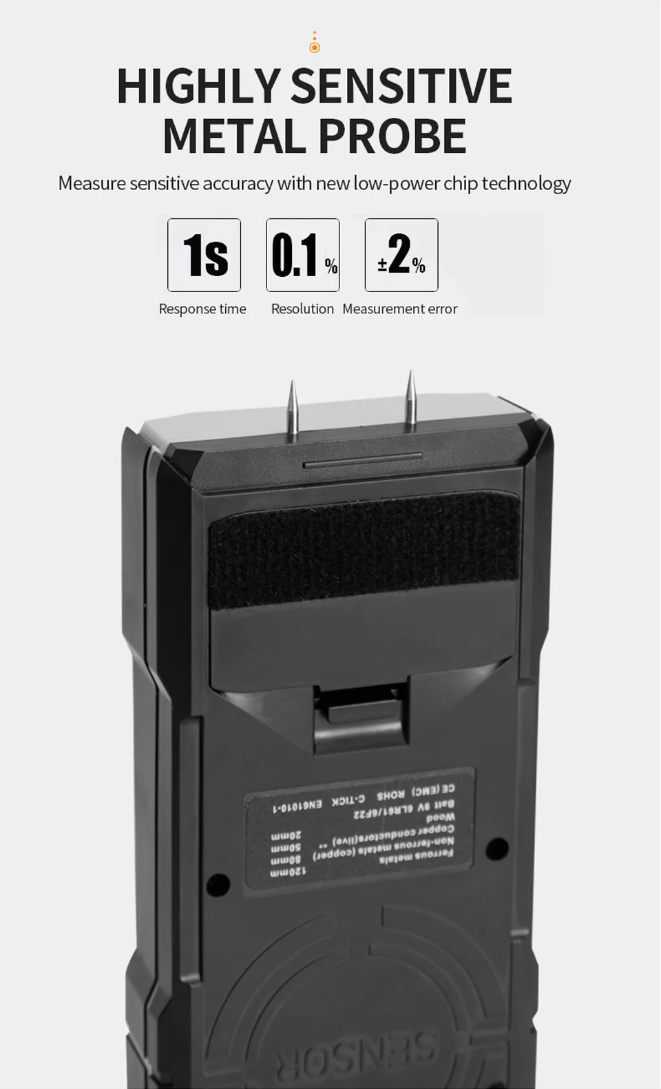 parede fiação profundidade de madeira detector de