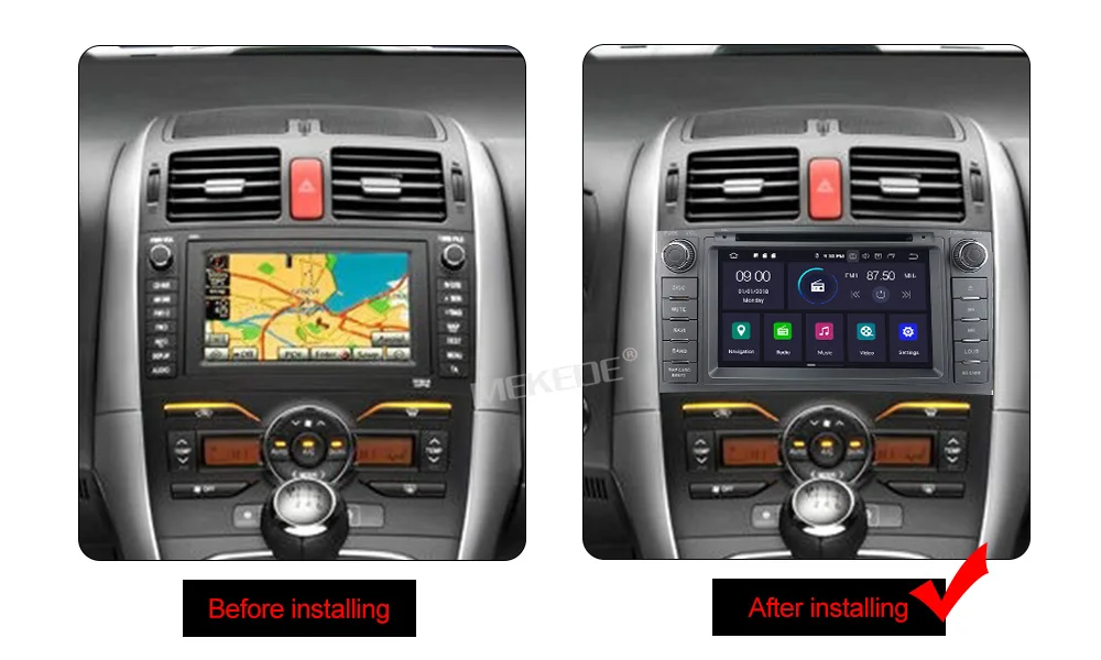 Discount HD 4+64G PX5 Android 9.0 Car Multimedia Player 2 din car radio for Toyota AURIS 2006-2011 with navigation car stereo head unit 2