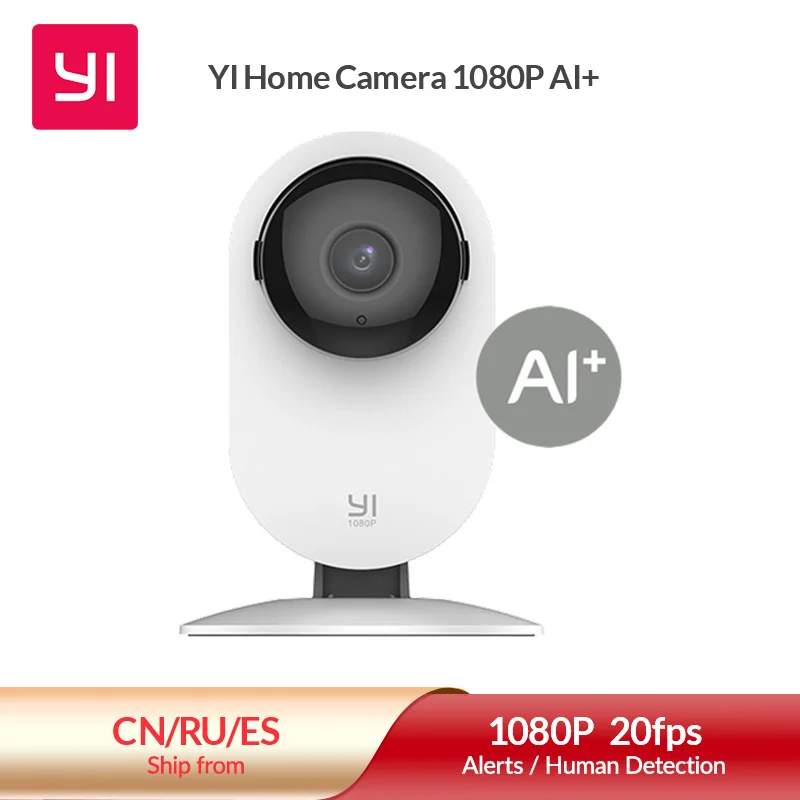 YI Home 1080p Camera 2.4G Wifi Indoor ip Camera AI Human detection Night vision Activity alerts Cameras for home/Cats/pets/Cloud - Famidy.com