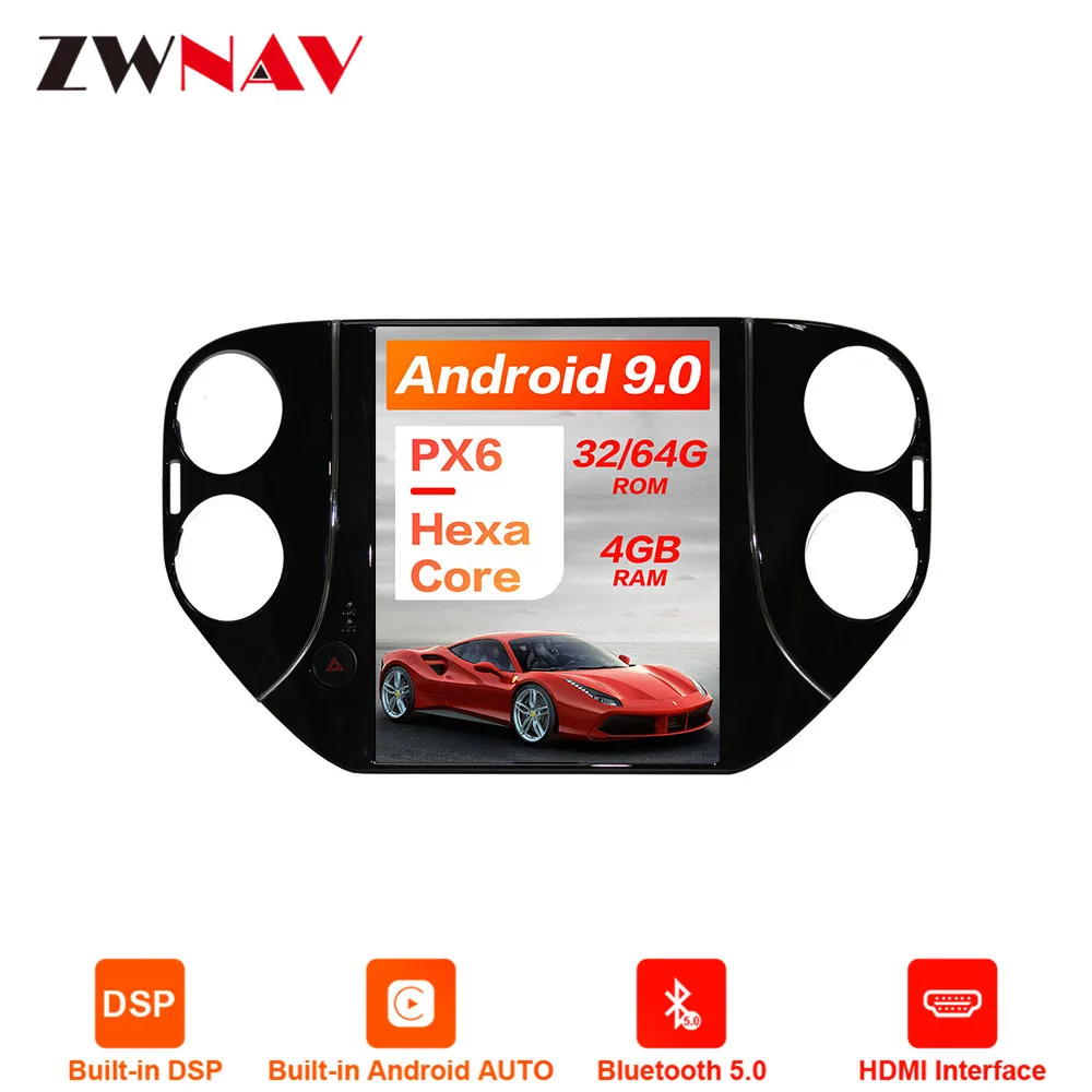 

Android 9.0 4GB DSP Tesla style Car GPS Navigation For VW Tiguan 2010-2016 radio tape recorder headunit auto multimedia player