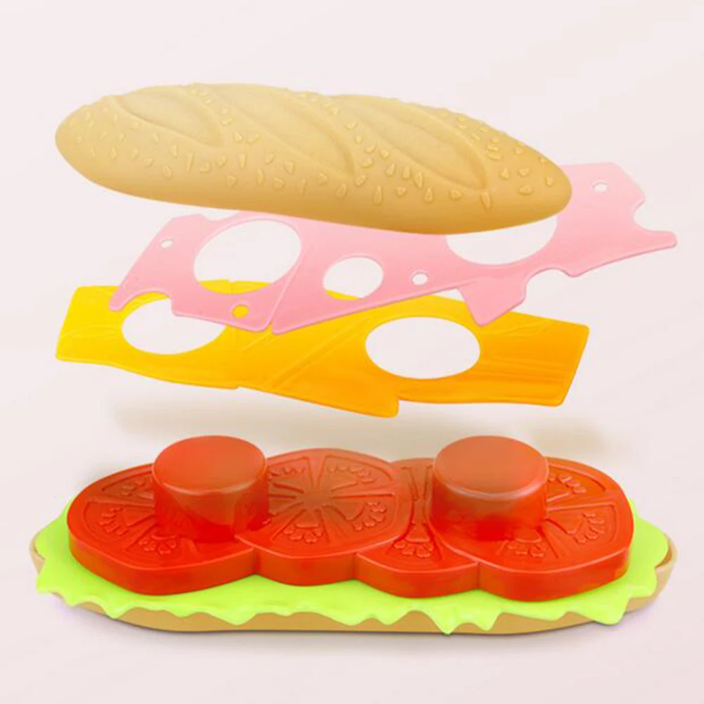 Дети Моделирование еда гамбургер Hotdog кухня игрушка набор ролевые игры миниатюрные закуски бургер Развивающие игрушки для девочек Малыш