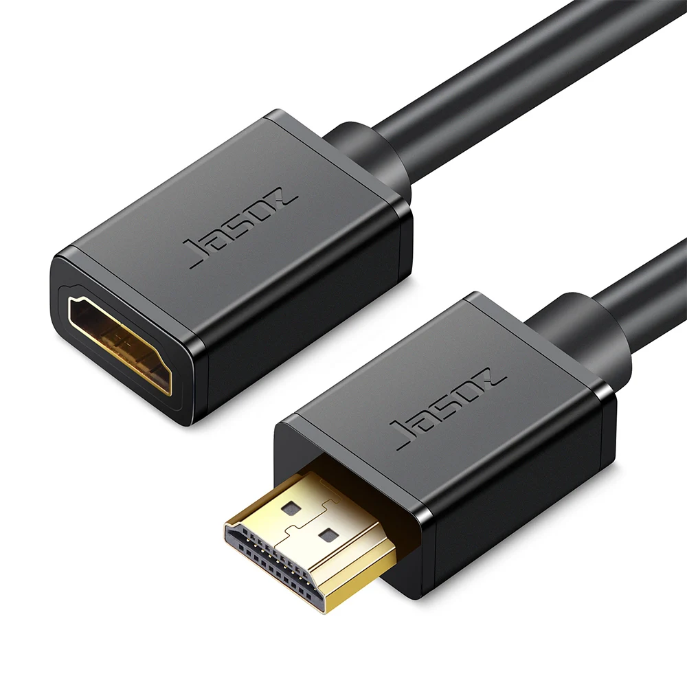 Jasoz A113 HD 4K Video Adapter Cable HDMI-Compatible Extension Male to Female Converter Cord for Computer/TV/Set-Top Box | Компьютеры и