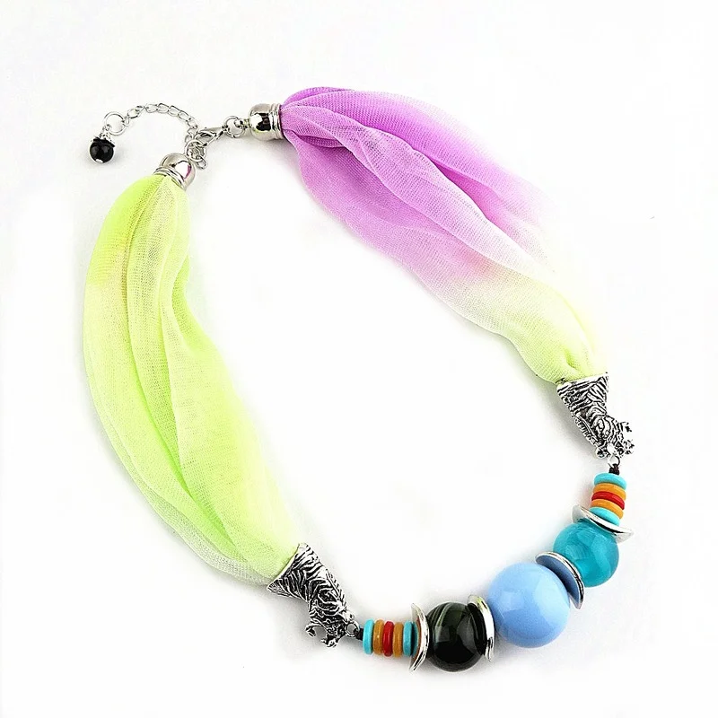 Hb3b8c755df1b4d3db40ac9d1411c57b4y New Women Colorful Wrap Scarf Multi-style Decorative Jewelry Necklace Pendant Scarf Hijabs Femme Head Scarves Mallzona