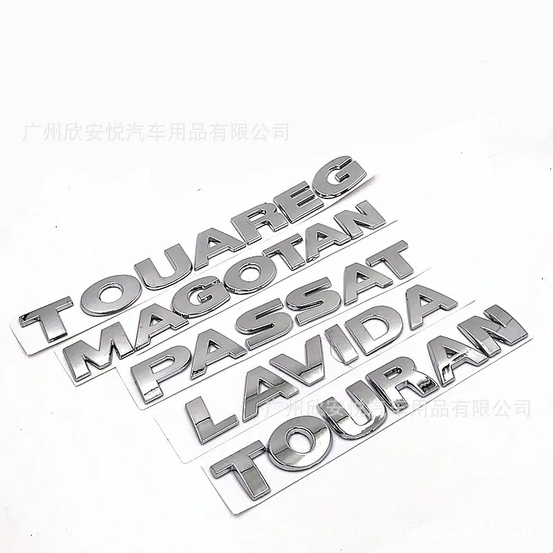 VW задняя коробка знак Слова Знак бампер наклейки логотип Tiguan Lavida Jetta Touran Passat Bora логотип автомобиля