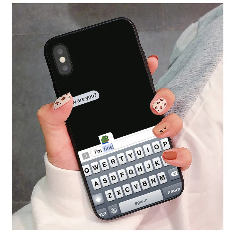 Meme Are You Ok I Am Fine мягкий ТПУ чехол для телефона чехол для iPhone 11 PRO MAX 6S 6Plus 8 8Plus XSMAX XR