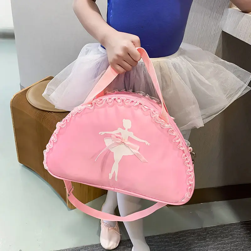 Ruoru Ballet Dance Bags Lace Handbag Waterproof Princess Bag Women Girls Ballet Dance Girls Backpack Bag Handbag