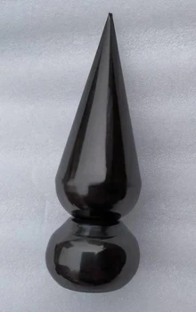 

Freeshipping DIA 40mm H 100mm Decoration Black SUS Fence Parts Hardware Accessories for Round Pipe of Fence and Door