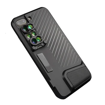 

Case cover For iPhone X 7/8 Plus Phone lens kit 2X telephoto Lens 10X 20X Macro Fisheye lenses Phone Case For iPhone X 7/8 Plus