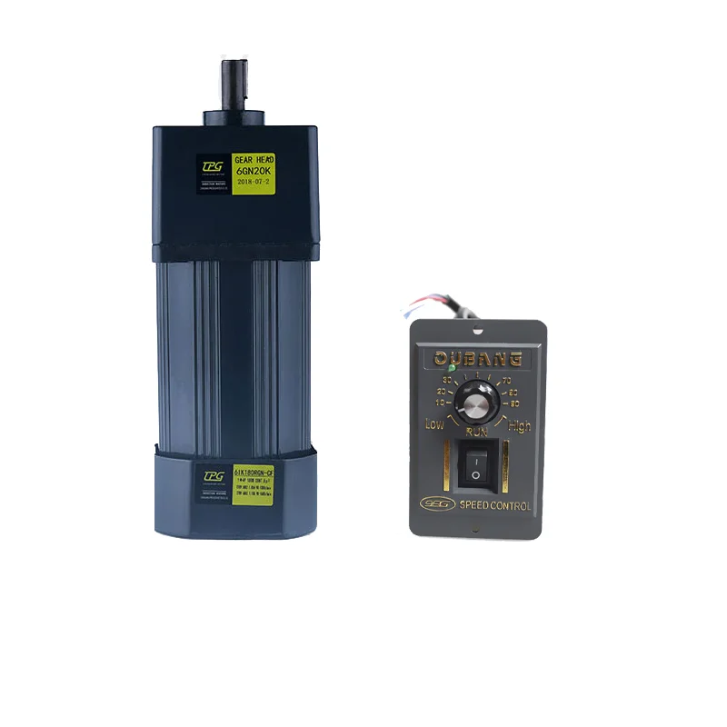 6IK180RGN-CF 120W AC220V AC gear reducer motor, adjustable speed, reversible, high torque + speed controller
