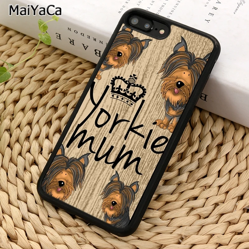 MaiYaCa чехол для телефона йоркширского терьера мамы собаки iPhone 5 6 7 8 plus 11 12 13 Pro X XR XS Max