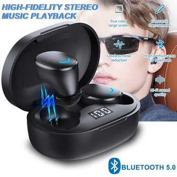 

S16 Stereo Noise Cancellation Earphones Bluetooth v5.0 TWS Sport Wireless Earbuds With Type-C Charging Box Headset For iPhone 8