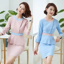 Осеннее платье салон красоты на стойке регистрации, рабочая одежда, женские брюки профессиональный костюм, педикюр техник, Hairdressi