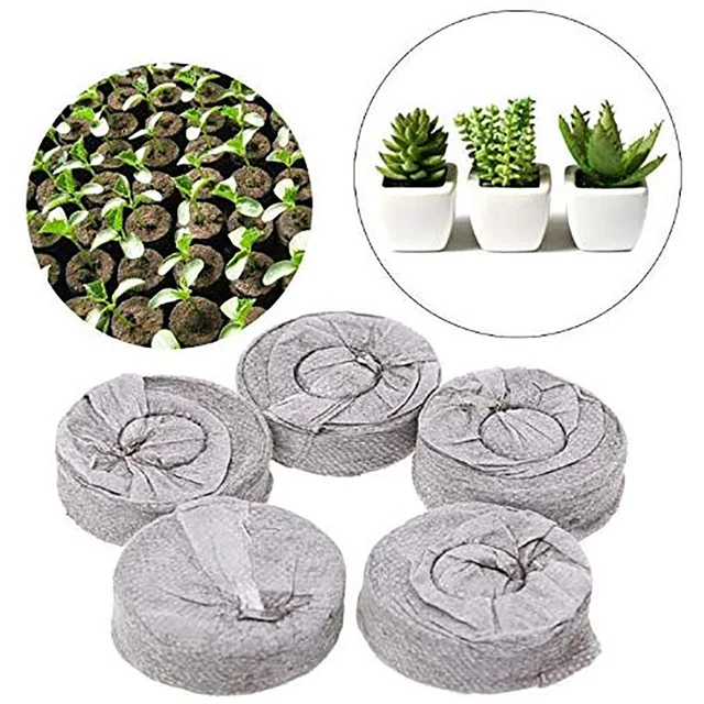 50Db-Csomag 30 Mm-Es Jiffy Tőzegpellet Pehét Talajblokk-Gyártó Kezdő Dugók Seeds Starter Professional A Kerthez - Image 5