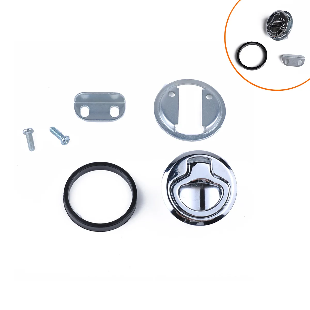 

Marine Boat or Caravans or Recreational Vehicle Stainless Steel 2" Flush Pull Hatch Latch