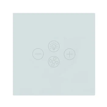 

Smart Home Fan Light Switch Fan Speed Switch WiFi Remote Control Fan Light Switch EU Plug-White