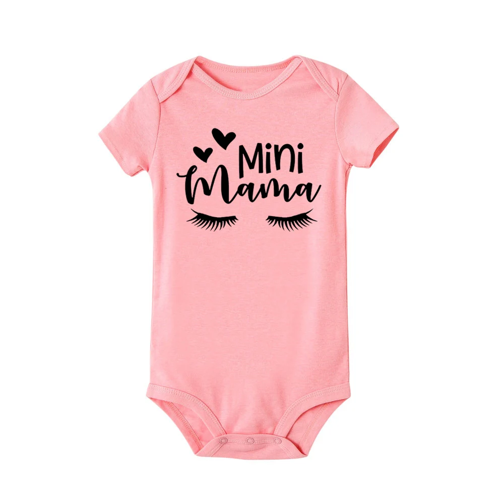 Mama's Mini Me/Новинка года; комбинезон с короткими рукавами для новорожденных девочек; летняя одежда; sunsuit; одежда для детей от 0 до 24 месяцев