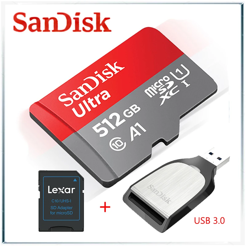 Sandisk ultra micro sd карта 1uhs i microsd tf карты gopro памяти для телефона usb 3 0 кардридер карт