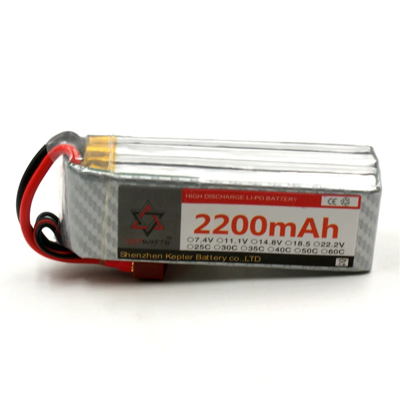 4S дрона с дистанционным управлением LiPo Батарея 14 8 V 2200 мА/ч 25C 35C 60C для