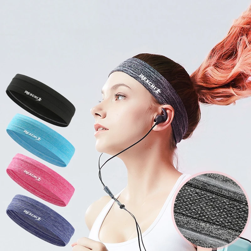 

2019 New Sports Unisex silicone head band men to protect the forehead running basketball yoga fitness sports sweatband