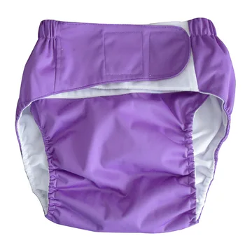 

Elderly Nursing Underpants Hospital Adult Velcro Adjustable Pure Color Washable Leak Proof Soft Patients Cloth Diaper