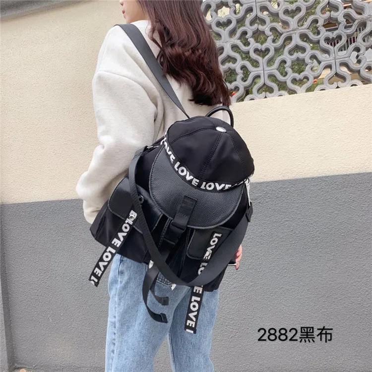 

2020 New Style Backpack Korean-style Nylon Bag Hat Hijab Fashion Backpack Printed Can Shoulder Bag