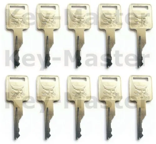 10 PCS Key 6693241 For BOBCAT Case JLG Ignition Switch Fit Skid-Steer Track Loader Mini Excavator For Terex Forklift D250