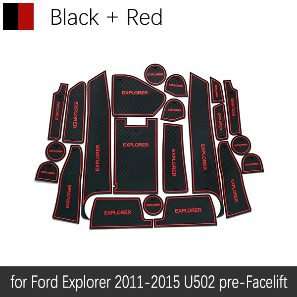Автомобильный Гаджет Pad для Ford Explorer 2011 2012 2013 MK5 U502 предрестайлинг аксессуары гелевая накладка резиновая слот ворота коврик циновка чашки