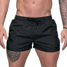 Модные мужские спортивные пляжные шорты, Хлопковые Штаны для бодибилдинга, фитнеса, шорты для бега, повседневные мужские брендовые шорты
