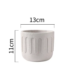 Круглый цементный цветочный горшок силиконовая форма креативный бетонный горшок для растений - Цвет: small