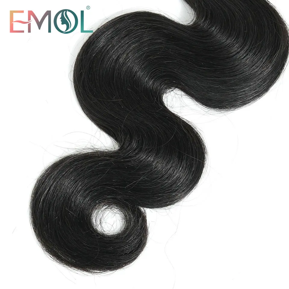 Emol Peruvian Body Wave Hair Bundles Natural Color Human Hair Weave Bundles 8-28Inch Non-Remy Hair 1/3/4 pcs Emol Peruvian Body Wave Hair Bundles Natural Color Human Hair Weave Bundles 8-28Inch Non-Remy Hair 1/3/4 pcs