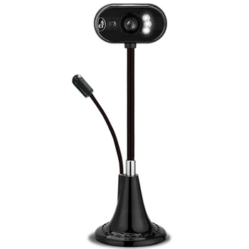 

USB Webcam Camera with Mic Night Vision for Desktop Computer PC Laptop Home Office GDeals