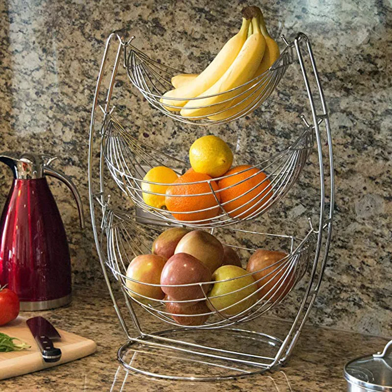 3 слоя фруктовая подставка держатель фруктовая чаша домашняя Съемная деликатная вешалка декоративная подставка для фруктовой корзины