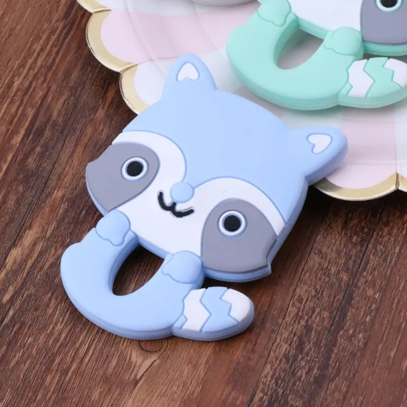 СИЛИКОНОВЫЕ BPA бесплатно мультфильм животных Детские прорезывания зубов DIY ожерелье Мягкие Детские Прорезыватели