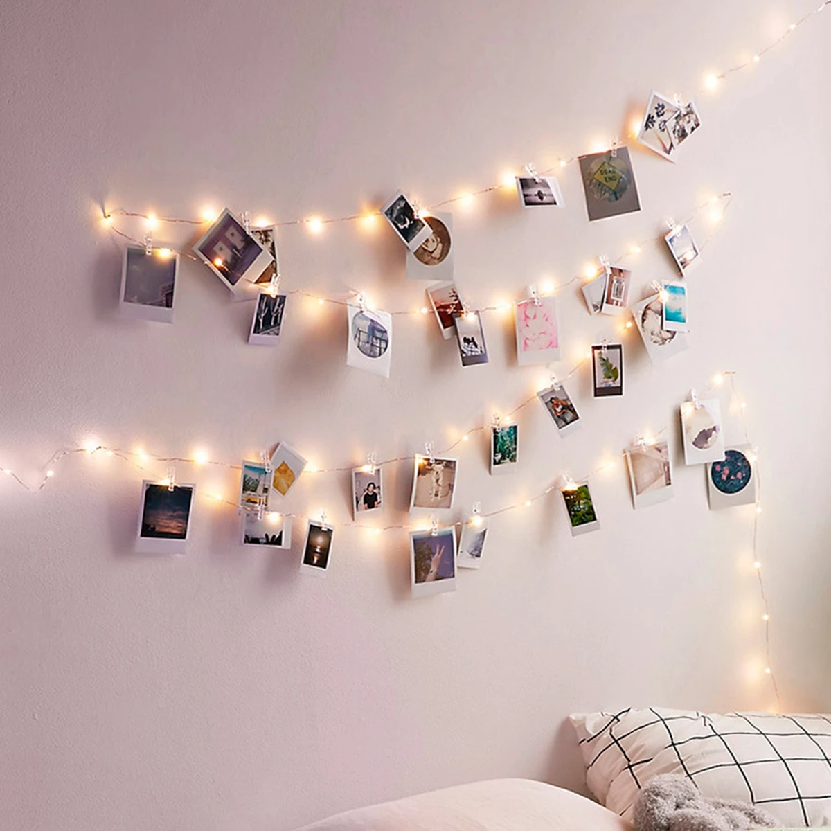HUIRAN DIY светодиодный зажим для карт демонстрация фотографии картины огни гирлянда Рождественская Свадебная вечеринка украшение комнаты настенный Декор