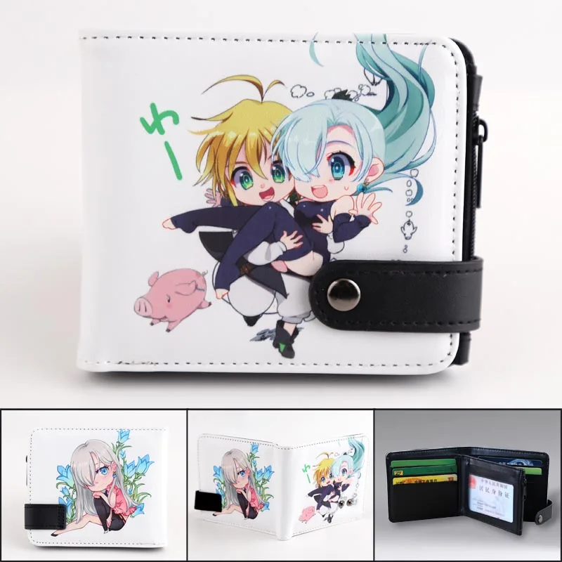 Кошелек Meliodas с изображением семи смертных грехов милый мультяшный короткий