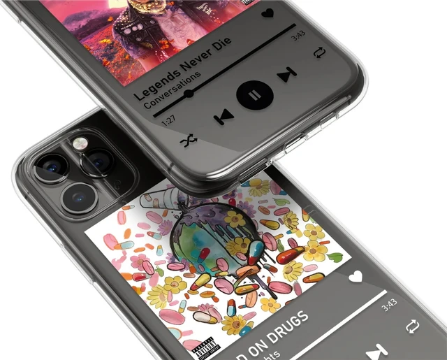 Funda personalizada para teléfono Spotify para iPhone 11 Pro Max [no  compatible con 11 Pro y 11], cubierta personalizada para teléfono con placa  de