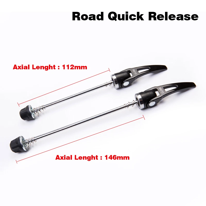 A Pair Road Hub Aluminum Alloy Skewers Ultralight Quick Release Useful Bicycle Skewers Cycling