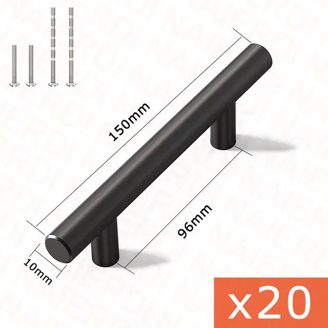 20pcs Black 96mm