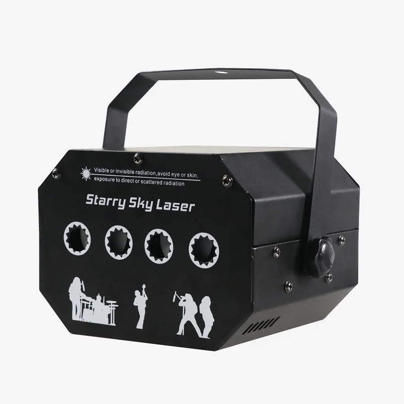 

Free Shipping LED RGB Laser Light With DMX Control Four-hole Star Laser Light For Disco Christmas Event LED Effect Laser Light