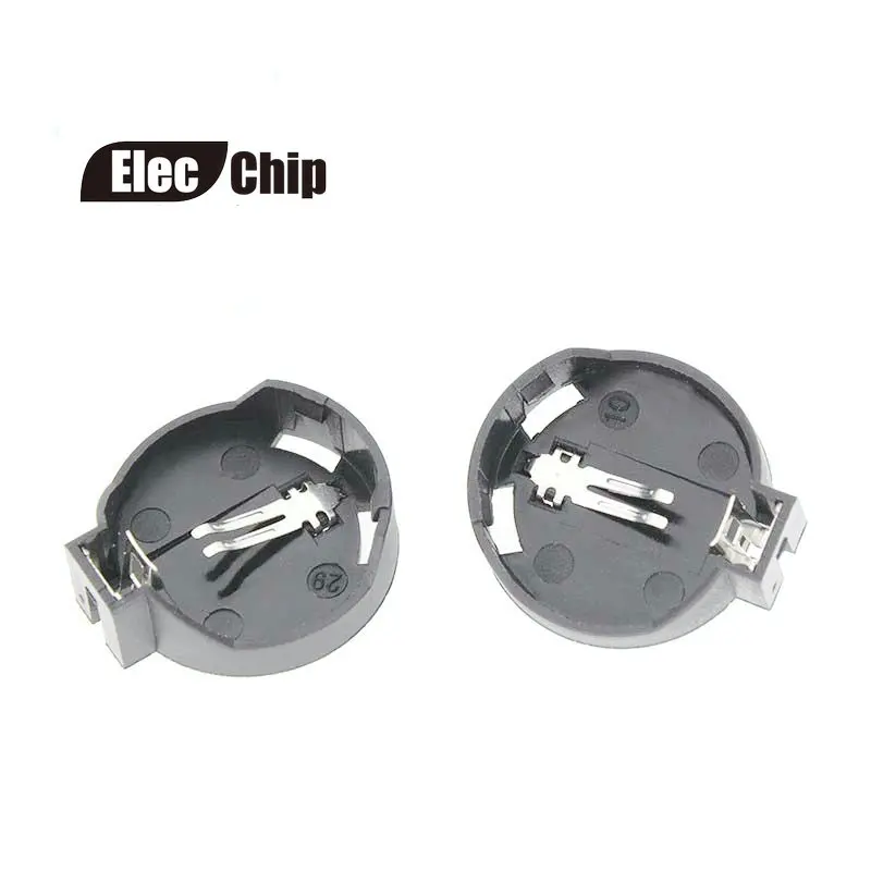 5PCS Black CR2025 CR2032 3V Button Coin Cell Battery Socket Holder Case