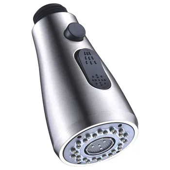 มัลติฟังก์ชั่ก๊อกน้ําหัวฉีดอ่างล้างจานดึงก๊อกน้ําหัวฉีด Sprayer สีดําเงินขนาดเล็กฝักบัวดึงหัว Aerator 17